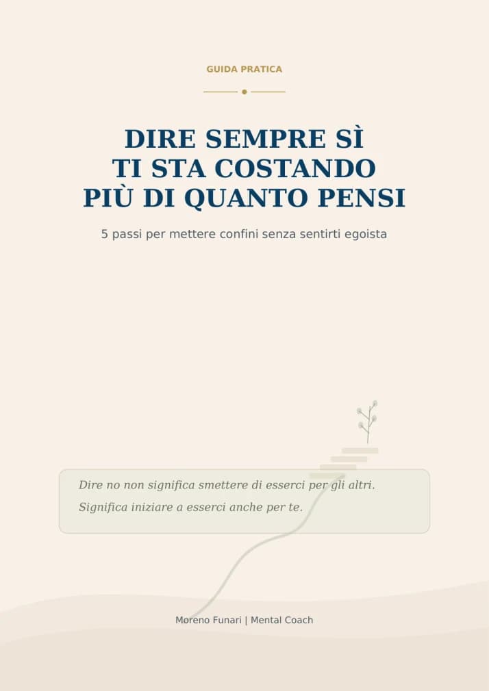Copertina della guida Dire sempre sì ti sta costando più di quanto pensi